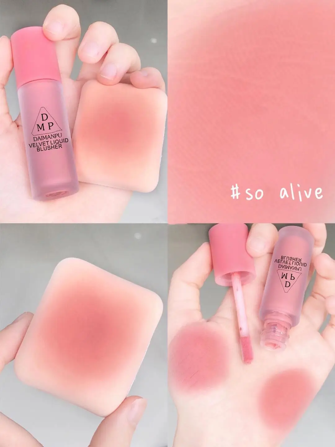 Peach Cream Blush Eyeshadow Smooth Make Up Liquid Eye Face Pink Blusher Tint Face Contour Brightens Makeup for Women