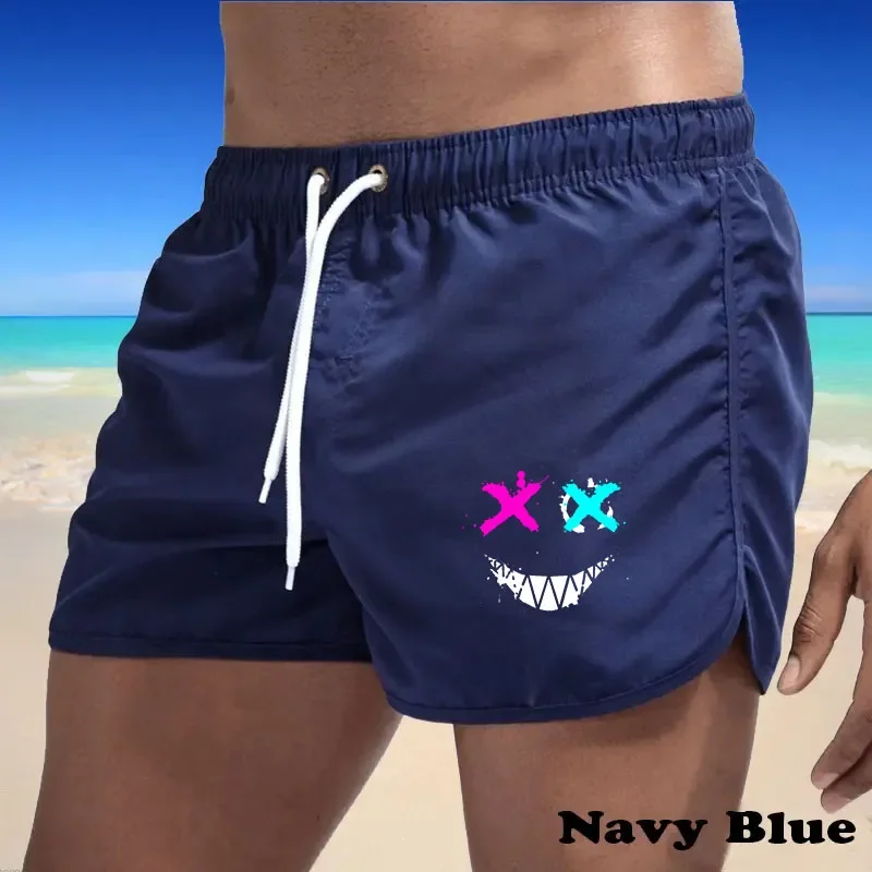 Summer Shorts Men Swim Trunks Quick Dry Board Shorts Bathing Suit Breathable Drawstring With Pockets Surfing Beach Sweat Pants