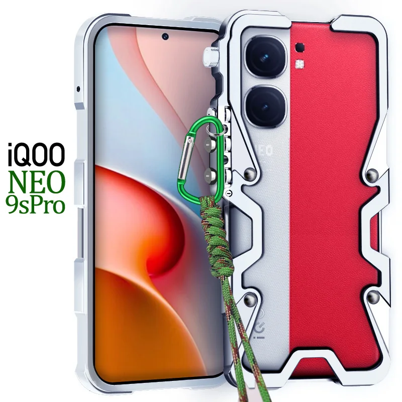 Armor Screw Metal Bumper Aluminum Frame Case Shockproof Cover For vivo IQOO NEO 9s Pro , NEO 9 Pro , NEO 9