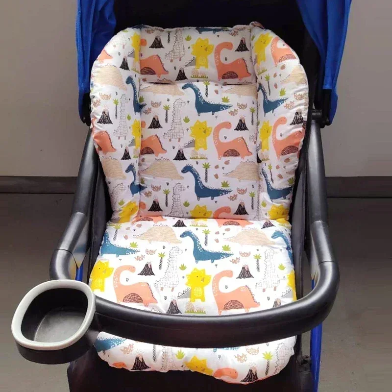 Baby Stroller Seat Pad Universal Baby Stroller High Chair Seat Cushion Liner Mat Cotton Soft Feeding Chair Pad Cover Protector