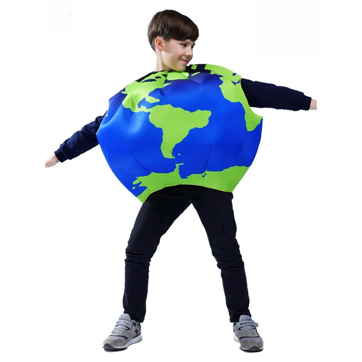 Children's Funny Party Costume Stage Performance Suit Halloween Sponge Earth Class Carnival Outfit Traditional Chinese Opera ...