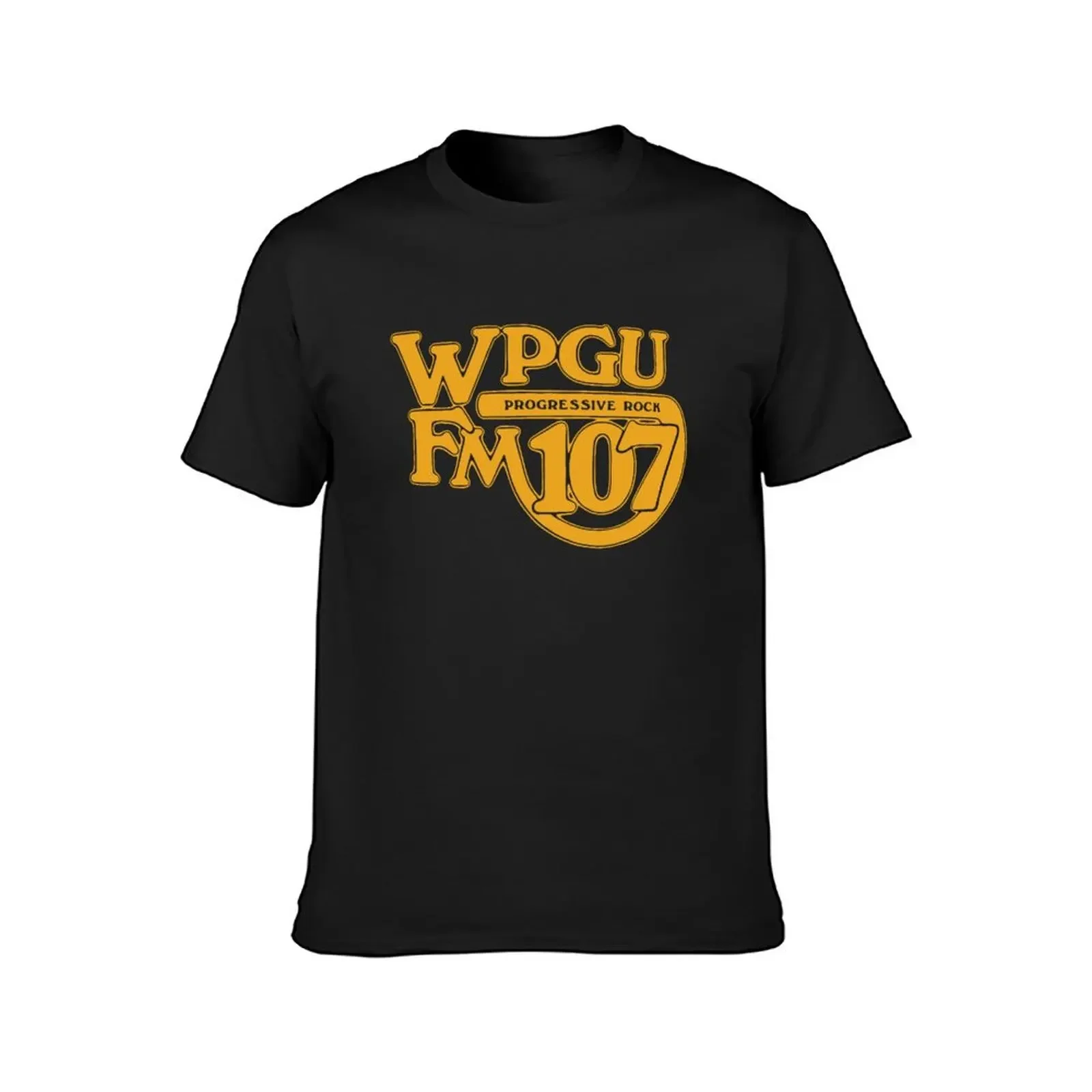 WPGU Progressive Rock Radio — Original 1970's Retraced Logo T-Shirt anime tshirt shirts graphic mens t shirt graphic