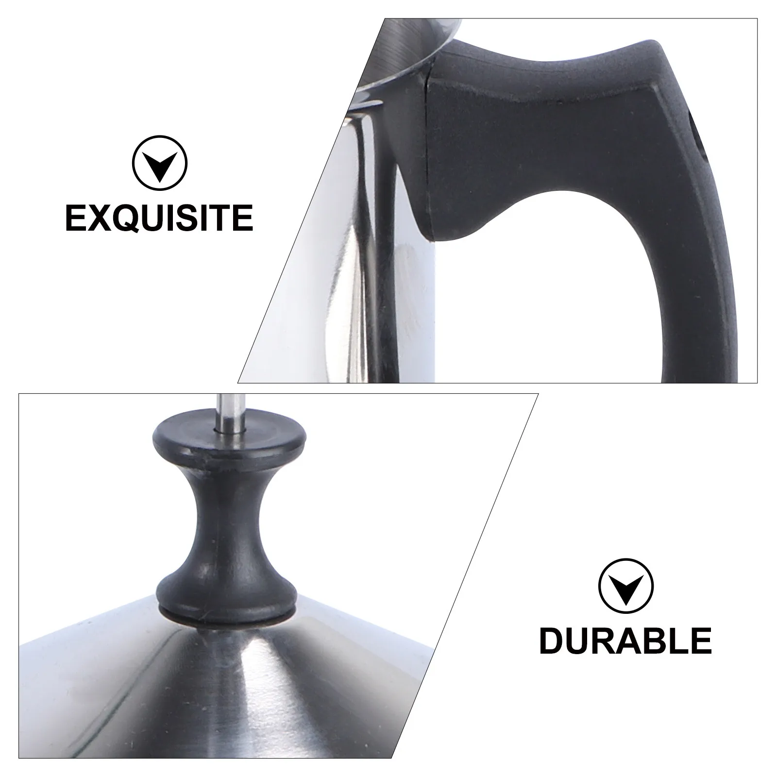 

1Pcs Manual Milk Frother Stainless Steel Handheld Milk Foaming Maker Coffee Accessory for Cappuccino Latte Household Use