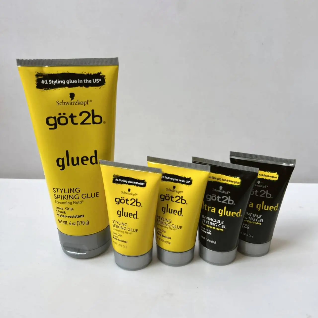 got 2b stying glued 35g/170g Hair Styling Gel Spray Glued Ultra Glued Invincible Styling Hair Gel got2b hair glue