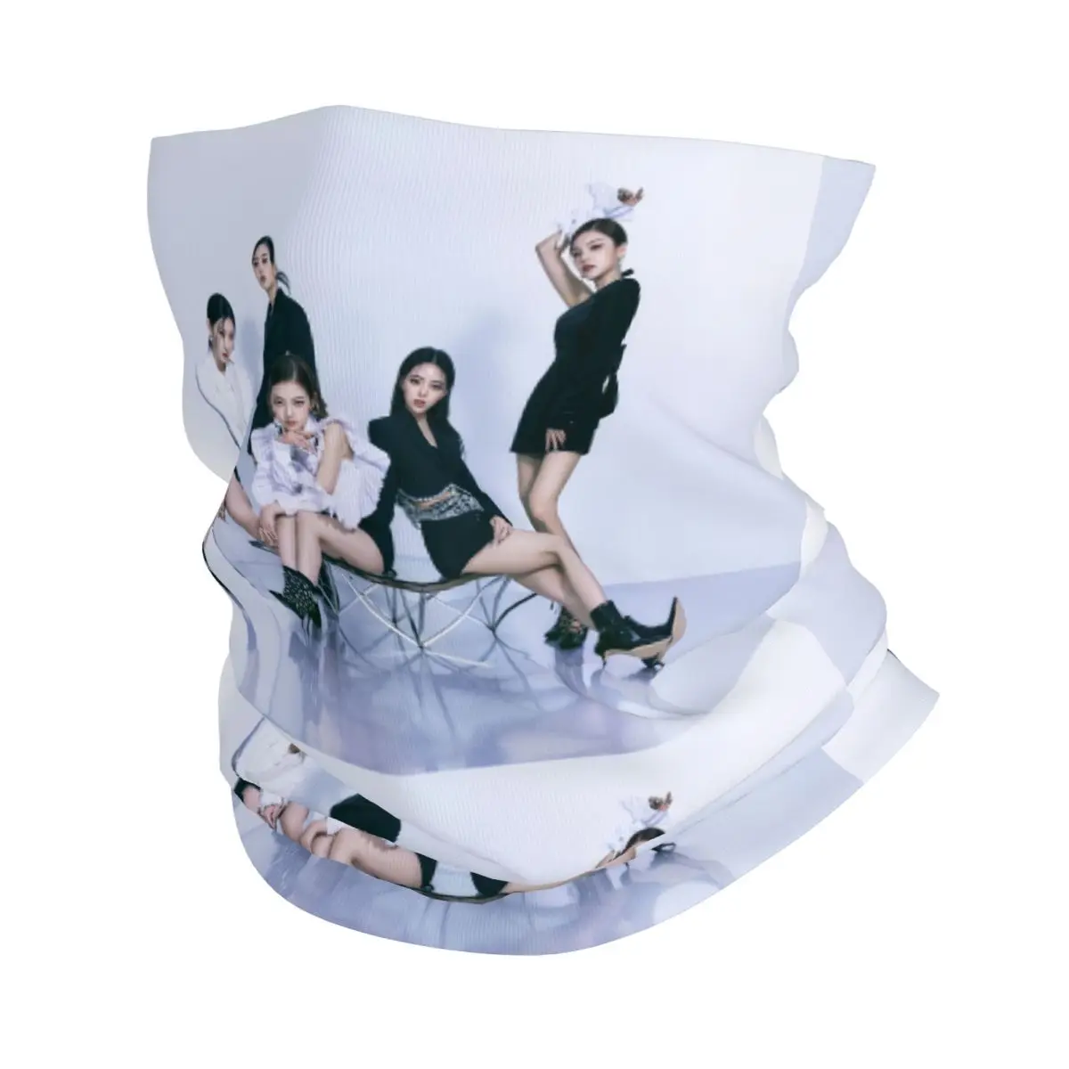 

Пользовательские Kpop Group Itzys Корейские девушки Певица Зимняя повязка на голову Теплые для шеи Мужчины Женщины Пеший туризм Охота Трубка Шарф Лицо Бандана Гетры