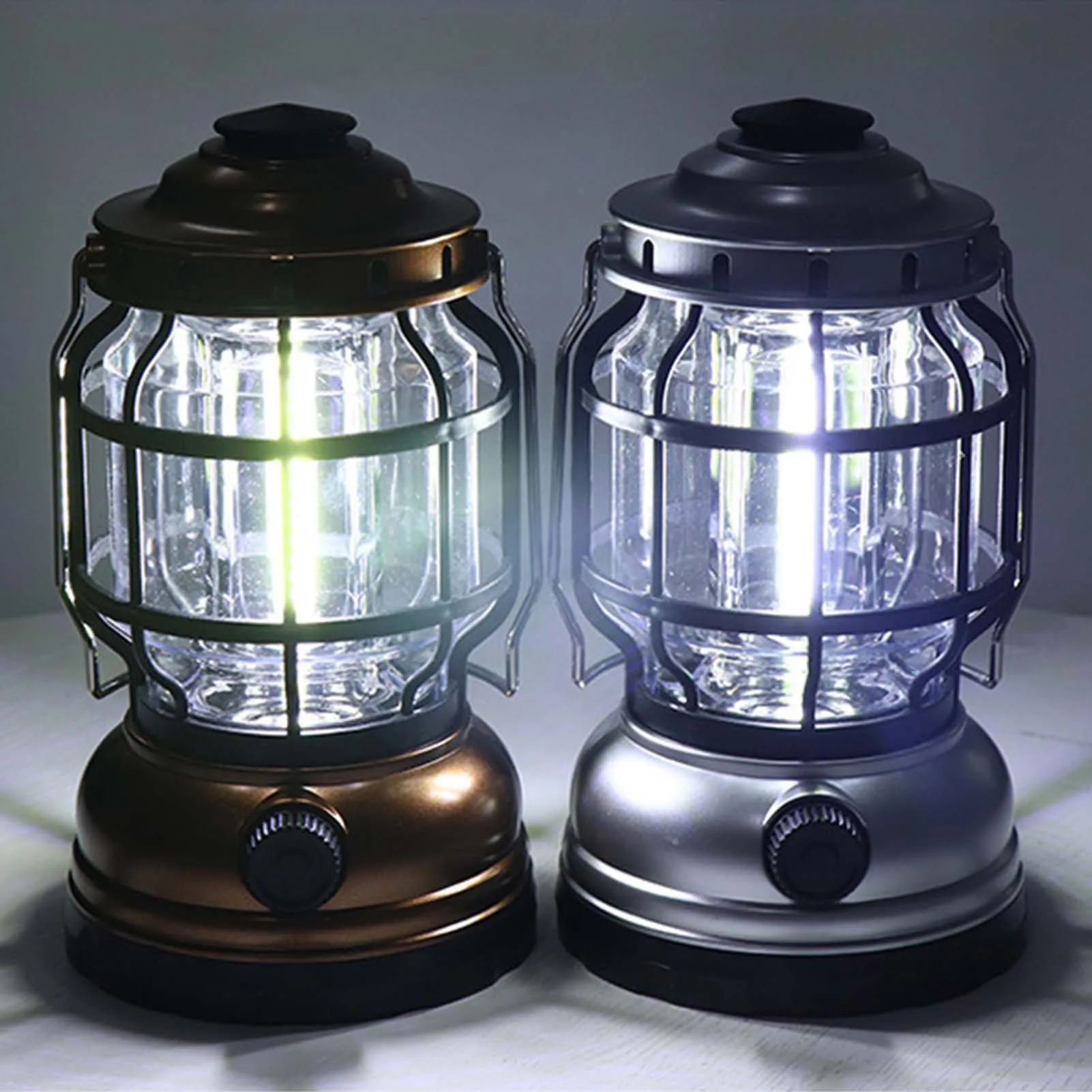 Portable Camping Lantern Outdoor Emergency Light 18650 LED Lantern Waterproof USB Rechargeable LED Camping Lantern 