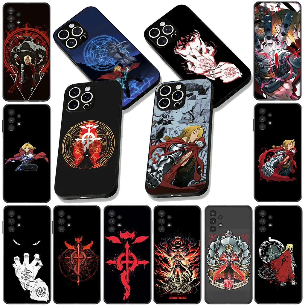 Чехол Fullmetal Alchemist с рисунком аниме для Samsung Galaxy S25 S24 S23 FE Plus Ultra S7 Edge A16 A15 A35 5G, чехол для телефона Чехол Fullmetal Alchemist с рисунком аниме для Samsung Galaxy S25 S24 S23 FE Plus Ultra S7 Edge A16 A15 A35 5G, чехол для телефона