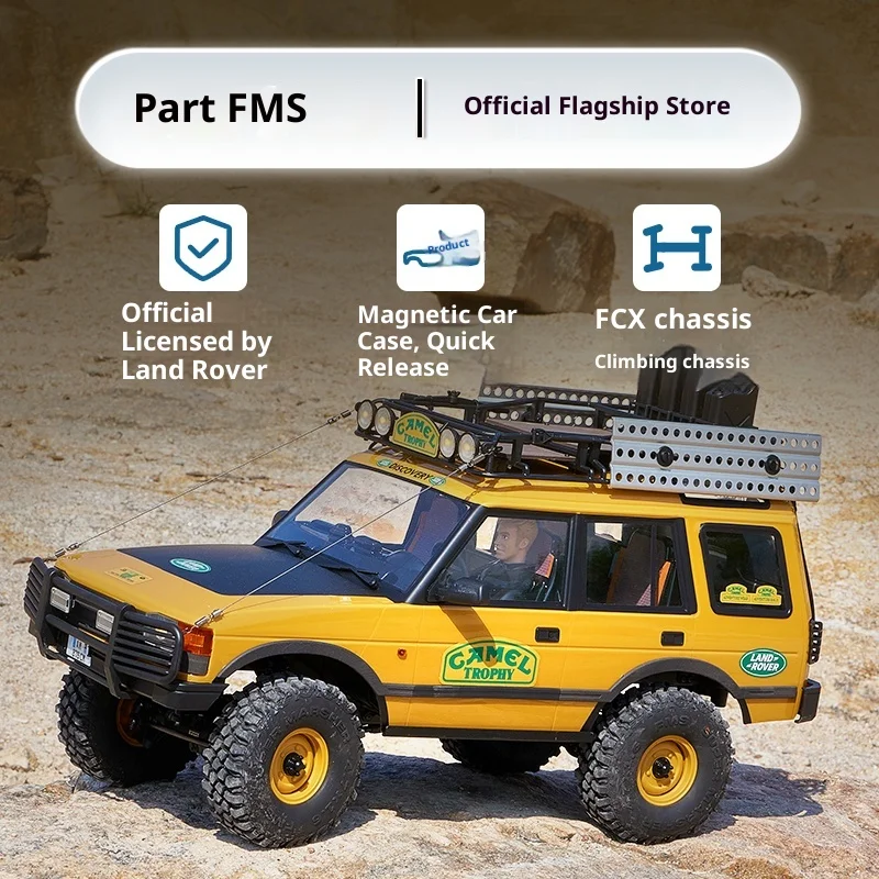 

FMS Camel Cup Land Rover 1/10 Official Authorized Simulation RC Remote Control Climbing Car 1-10 Land Rover FCX10