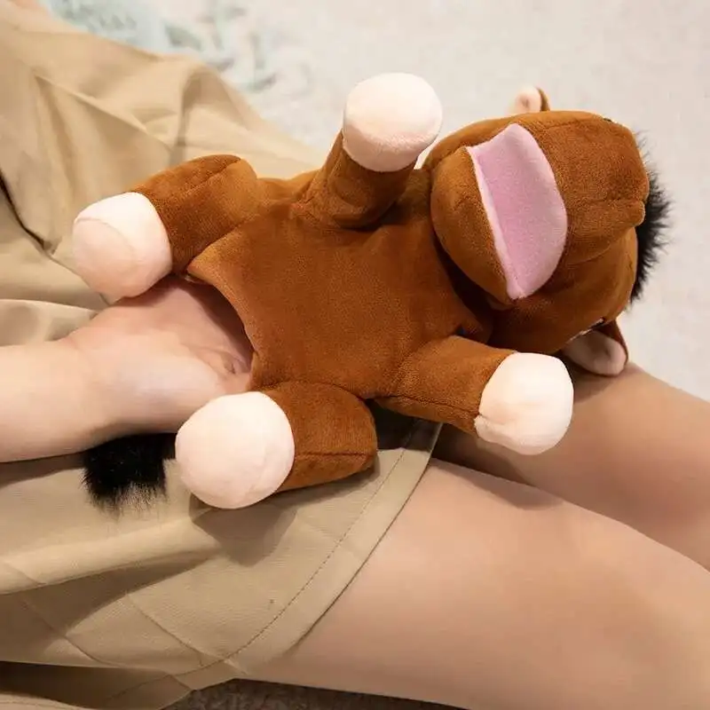 28cm Kawaii มือของเล่นตุ๊กตาน่ารัก Little Horse Puppet ตุ๊กตาหมอนของเล่นเด็กสัตว์สร้างสรรค์ของขวัญวันเกิดตลกเกมของขวัญ
