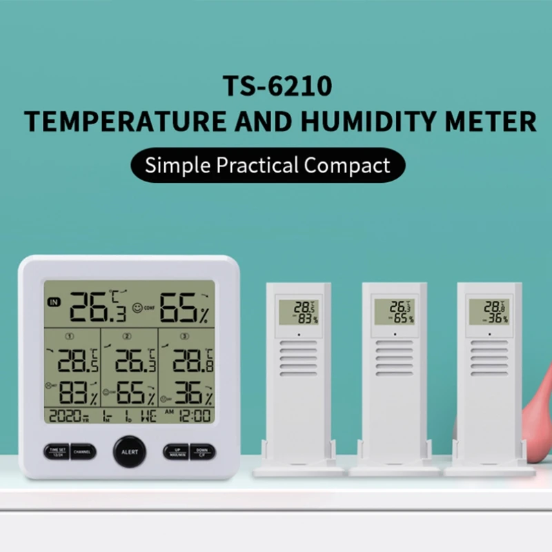 Multifunction Temperature Hygrometer Wireless Digital Weather Station Indoor Outdoor Forecast Sensor