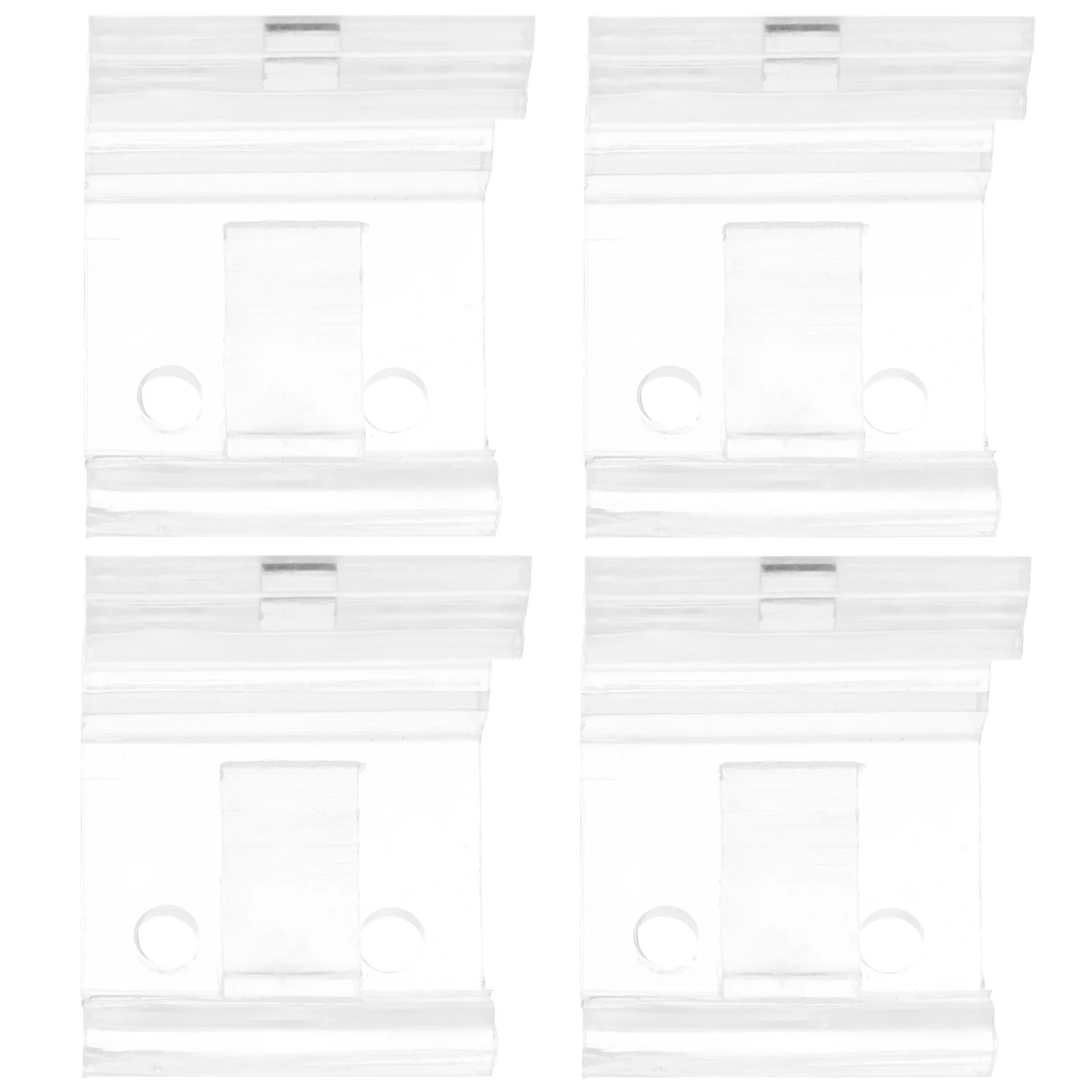 

4Pcs Strong Curtain Fixing Brackets High Hardness Support for Curtain Rods Over Blinds Easy Install Removable Home Window Blind