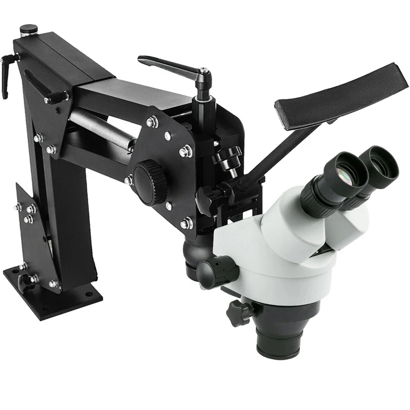 SucceBuy Micro Inlaid Mirror Multi-directional Micro-setting Microscope Jewelry Tools 0.7X-4.5X Super Clear Microscope Magnifier