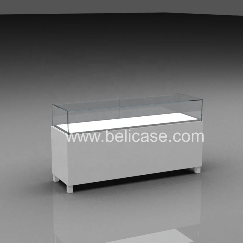 Custom, high quality wooden jewelry display cabinet jewelry furniture showcase lockable jewelry display counter with drawer