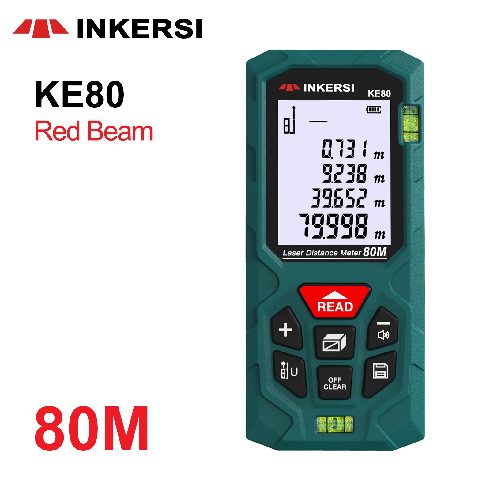 Imagem -03 - Inkersi Medidor de Distância a Laser Digital Rangefinder 120m 100m 70m 50m Medidor de Distância a Laser Medidor Eletrônico Nível Régua Range Finder