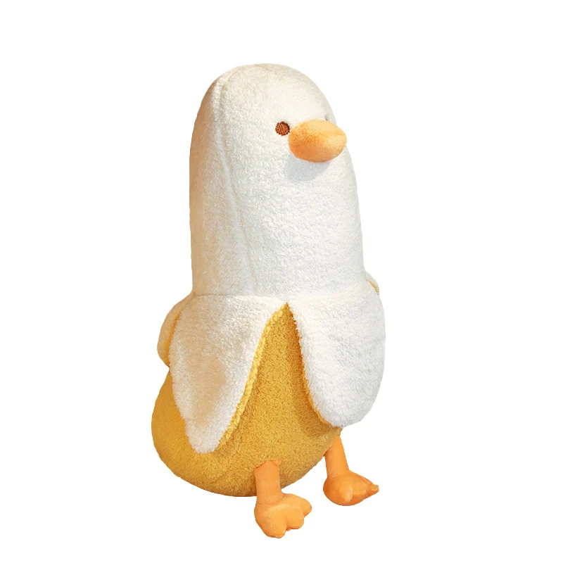 New 1pc 50cm/70cm Creative Banana Duck Plush Toys Pillow Soft Down Cotton Cartoon Sleeping Home Sofa Bed Decoration Girl Gifts