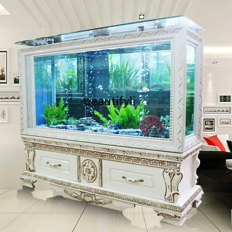 European Fish Tank Aquarium Glass Bar Subareas Screens Paint Nordic Ecology Change Water