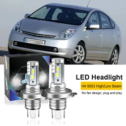 2PCS For Toyota Prius 2001-2008 H4 9003 LED Headlight Bulbs CSP Fanless With Canbus High & Low Beam H4 LED Headlamp 12000lm
