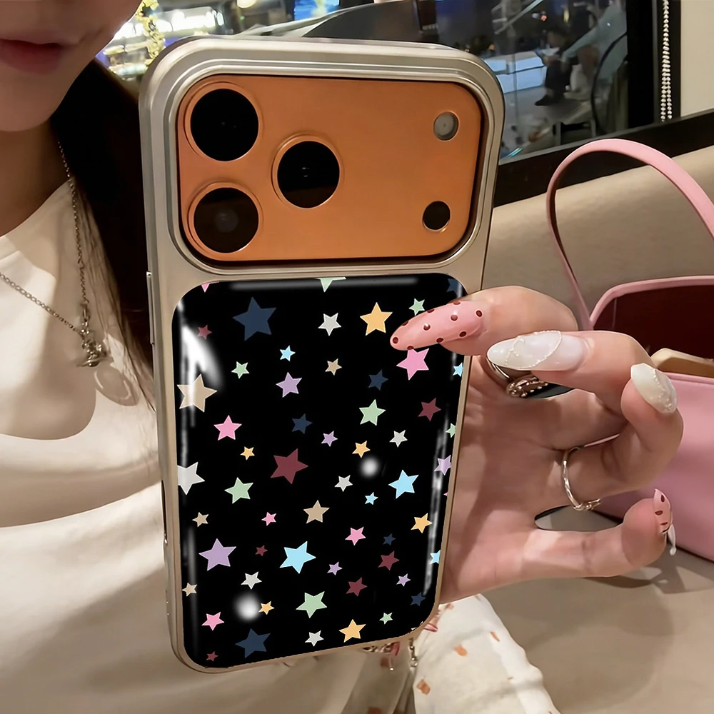 Neue bunte Sternen-Druckguss-INS-Hülle für iPhone 15 17 13 Pro Max Phone 11 12 ProMax 14 15 16 Plus Hüllen Stoßfeste Luxus-Coque – Detail 16