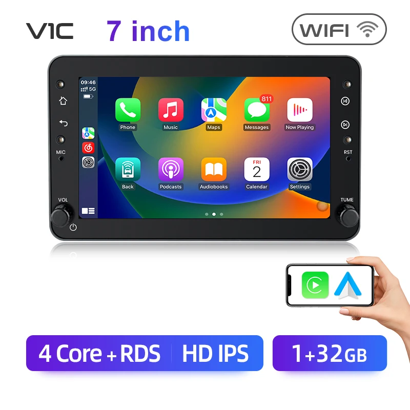 Junsun 4G CarPlay Android14 Auto Car Radio for Alfa Romeo 159