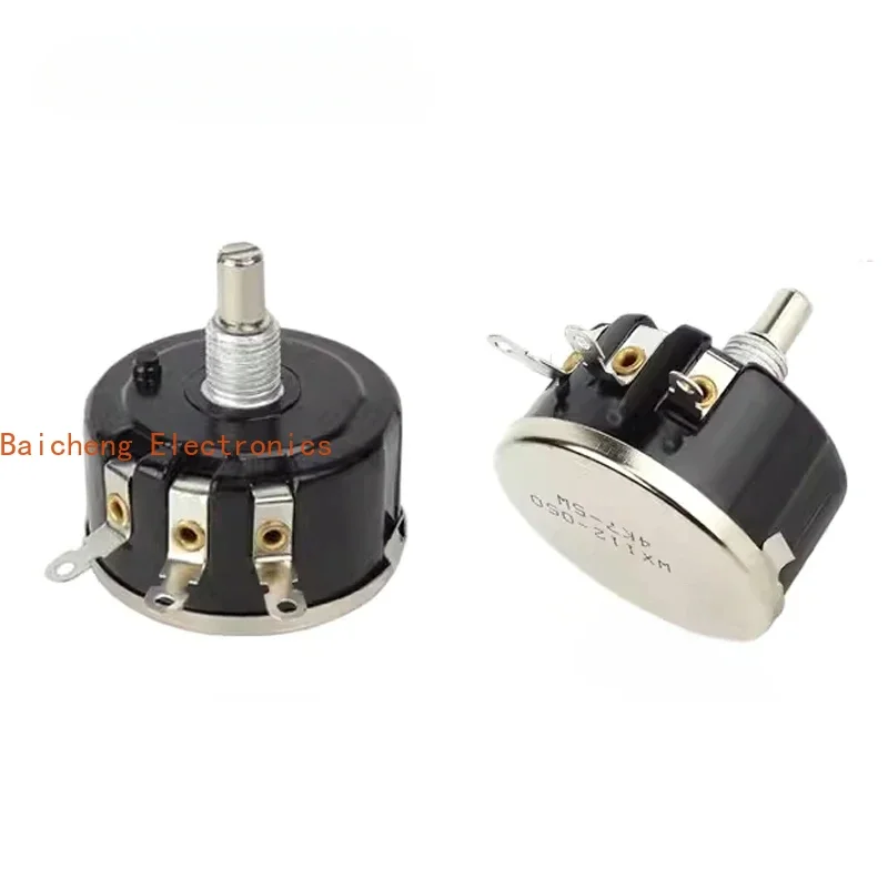 1PCS WX112 WX050 5W Single Circle Wire Wound Potentiometer 100R 330R 470R 1K 2K2 3K3 4K7 5K6 6K8 10K 22K 33K 47K  WX050 WX112