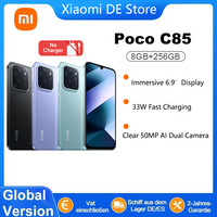 Global Version POCO C85 8GB 256GB Smartphone 50MP AI Dual Camera 33W Fast Charging 6000mAh Battery HyperOS 2