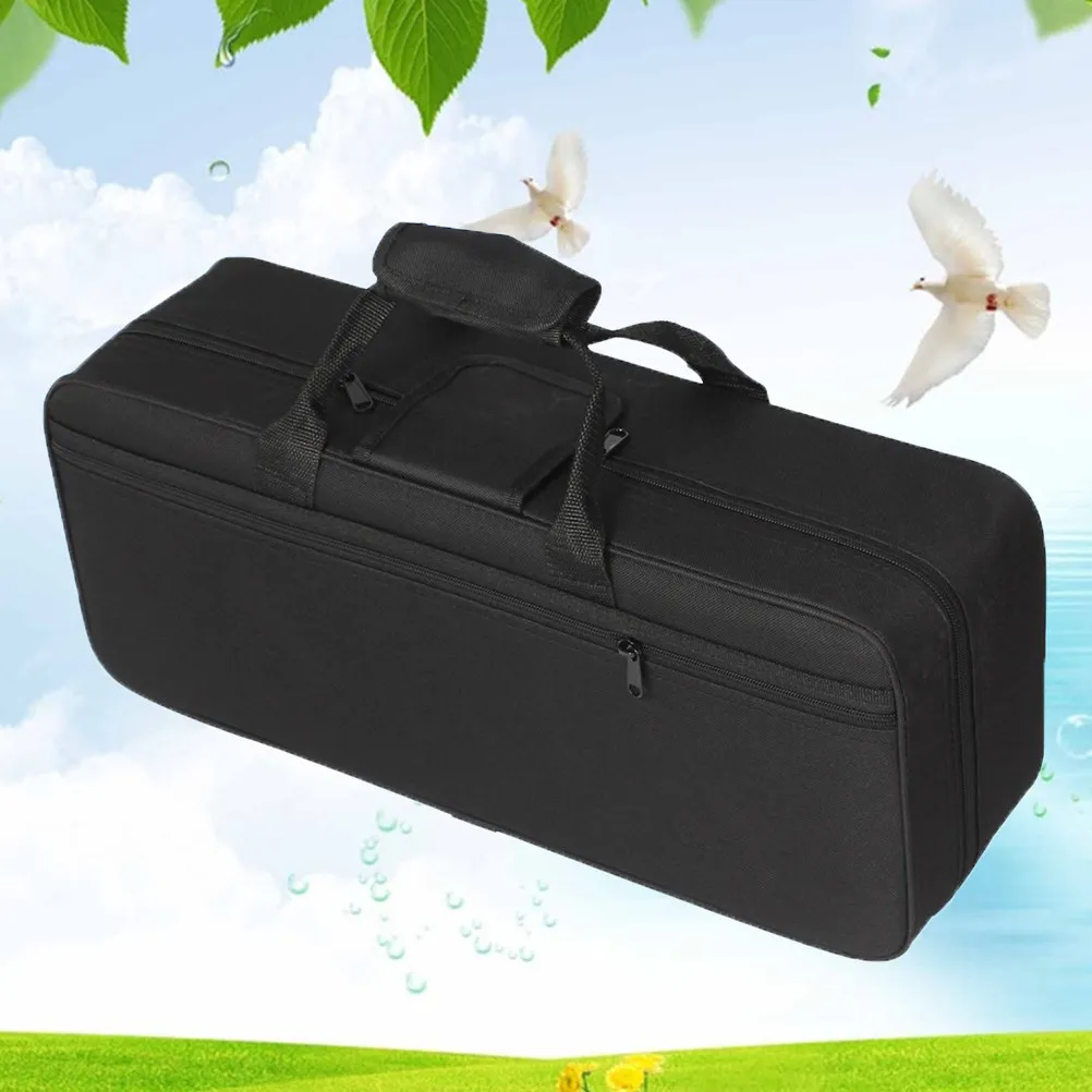 

Чехол для трубы из ткани Оксфорд, черный, портативный, водонепроницаемый, с двойной молнией, большой вместимости, с внутренней защитой, регулируемые плечевые ремни
