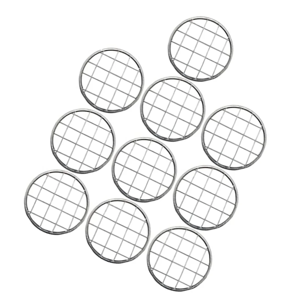 

10pcs 70mm Mason Jar Grid Reusable Metal Flower Holder Vase Floral Gird Accessories Stainless Steel Easy Clean Stable