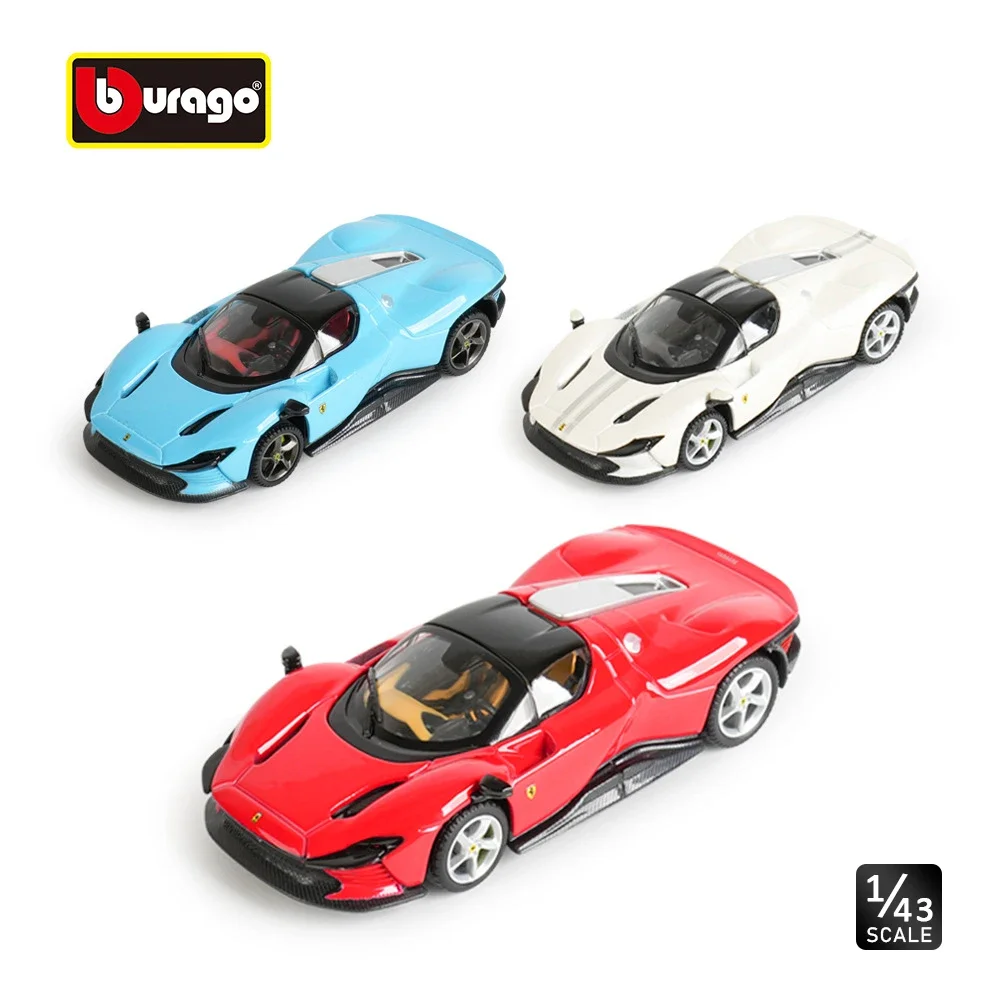 

Bburago 1:43 Ferrari SP3 FXX K SP2 SP1 SF90 812 488 Laferrari Aperta 458 Alloy Cars Model Toy Metal Supercar Collection Gift