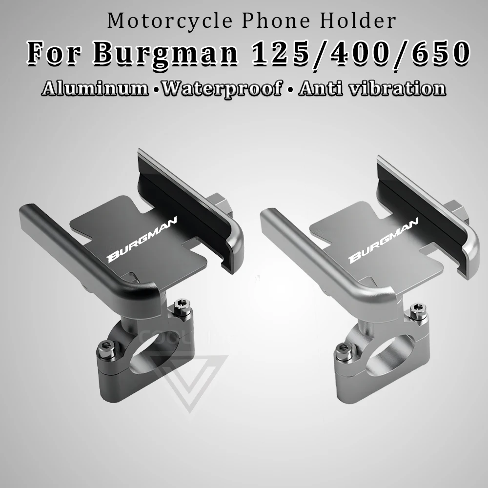

Мотоциклетный держатель для телефона, подставка из алюминиевого сплава, водонепроницаемая для Suzuki Burgman 400, аксессуары 125, 200, 650, AN125, AN400, AN125, AN650