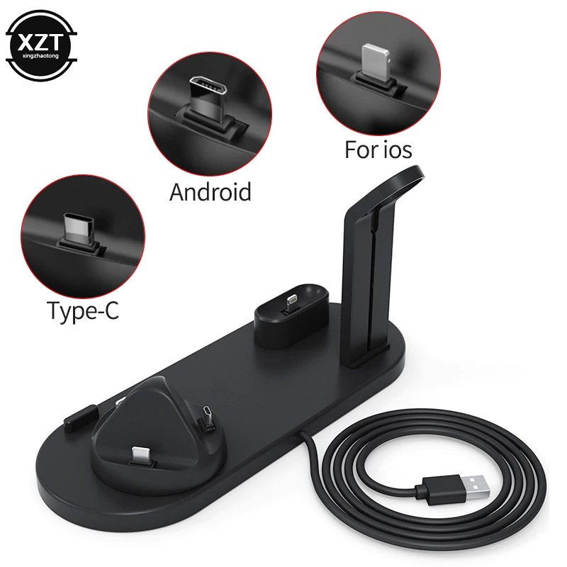 

3 in 1 Fast Charging Bracket Suitable For Mobile Phones Watches Earphones Type-C Wireless Charging Bracket Charging Product