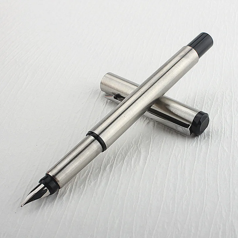 High Quality Fountain Pen Stainless Steel 0.5mm Nib Stationery Office School Supplies