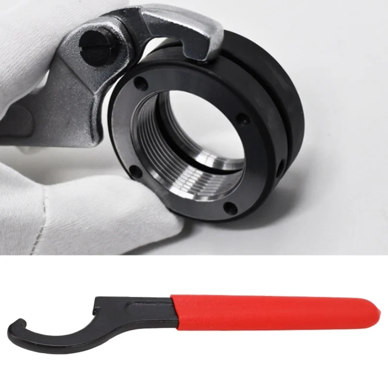 

Coilover Wrench High Carbon Steel Hook Spanner Firm Clamping Tool For Machine Equipment