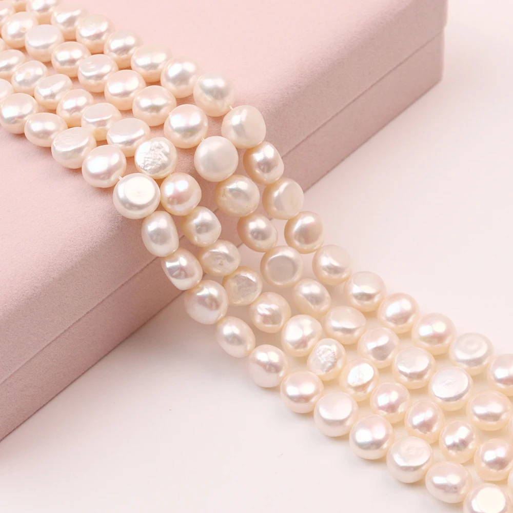 

Real Natural Pearls Beads White Freshwater Pearl Horizontal Hole Perles Beads for DIY Jewelry Making Bracelet Necklace Earrings