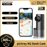 pictrey M2 Dash Cam 2K Resolution Smart Voice Control Support 24H Parking Monitor Night Vision 330° Rotatable Car Camera Dashcam