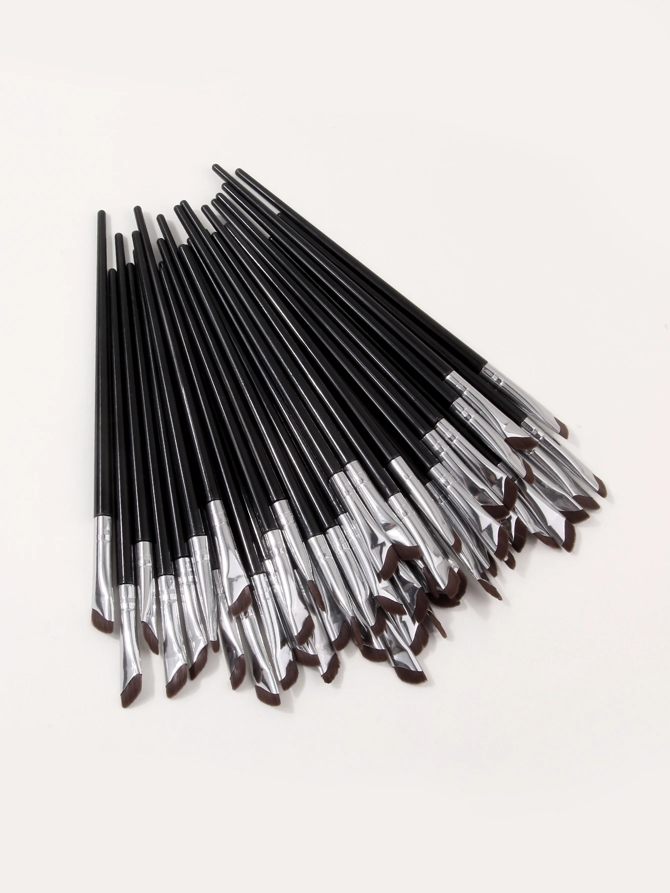 Slanted Angled Eyeliner Brushes, Soft Fiber Precise Angled Edge, Multi-functional Eyebrow Makeup Brushes for Eye Liner & Brows
