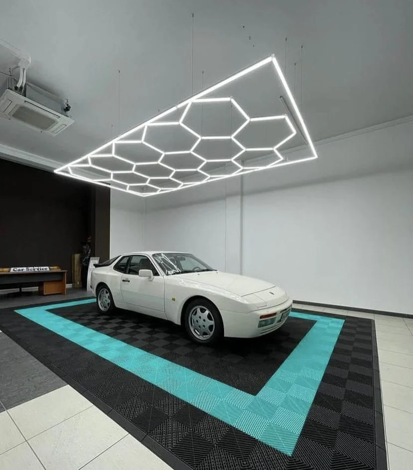 Super Bright High Power Hexagon Lighting Hot Sale Warehouse Garage Highbay Light for Auto Detailing Car Wash Workshop