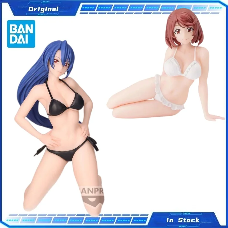 

В наличии Оригинальная фигурка BANDAI Shangri-La Frontier Saiqa Reina в купальнике, модель для рабочего стола, коллекционная аниме-игрушка, подарок