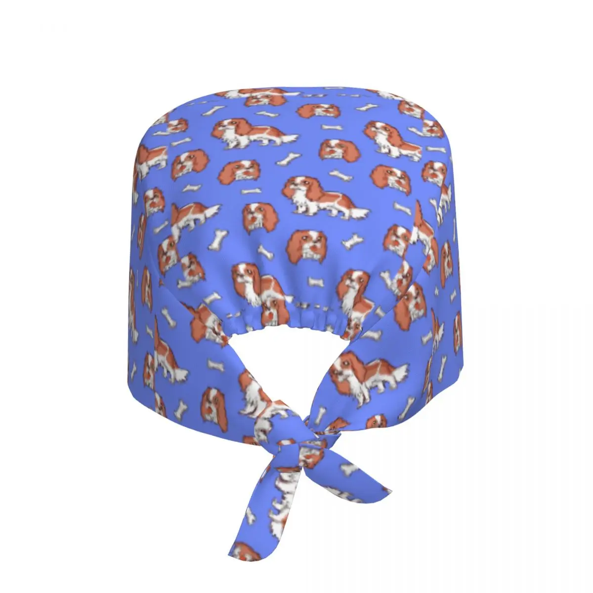 Custom Cavalier King Charles Spaniel Dog Working Cap Surgical Hats Women Men Dog Operating Room Cap Nursing Cap Lab Works Hat