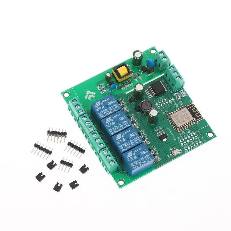ESP8266 Modulo relè WIFI wireless a 4 canali Modulo di alimentazione switching AC-DC ESP-12F Scheda di sviluppo Wifi per Arduino