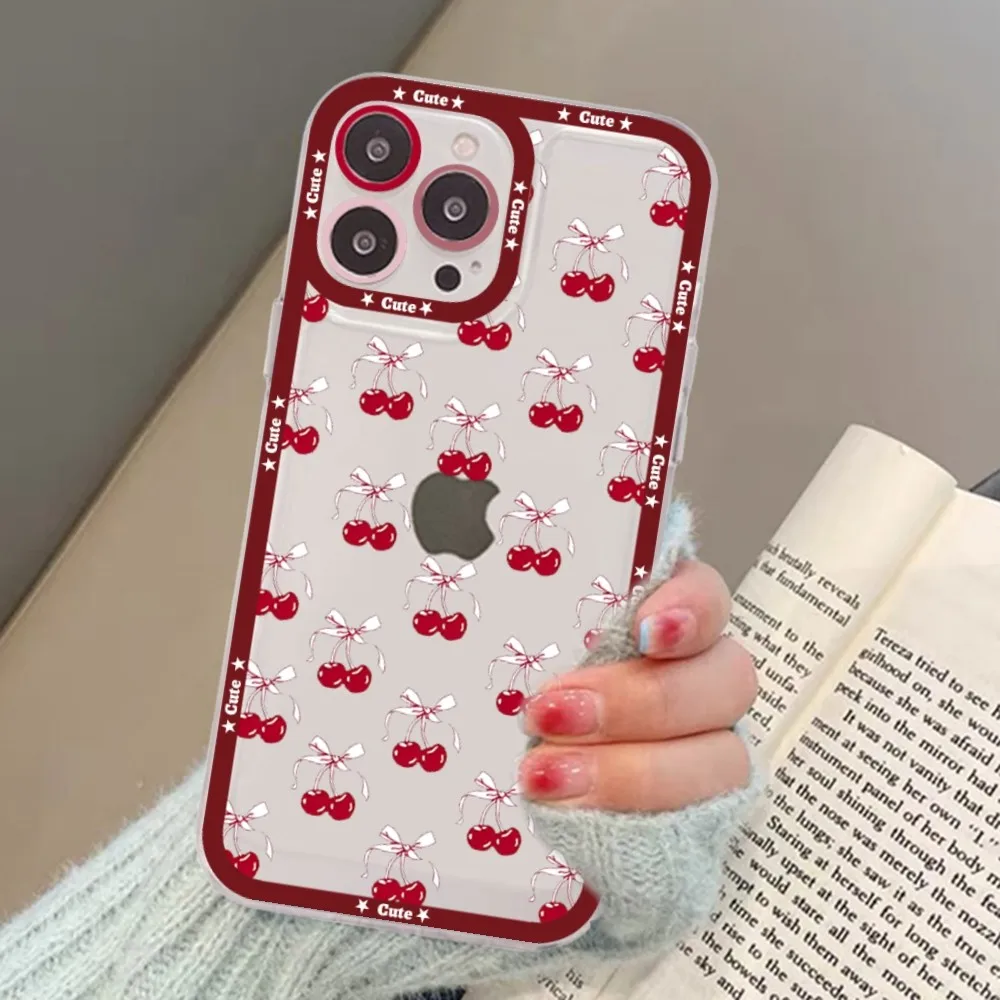 Red cherry Phone Case For Samsung A 10 20 30 70 13 21 32 72 22 51 52 53 71 73 32 4g 32 5g Fundas