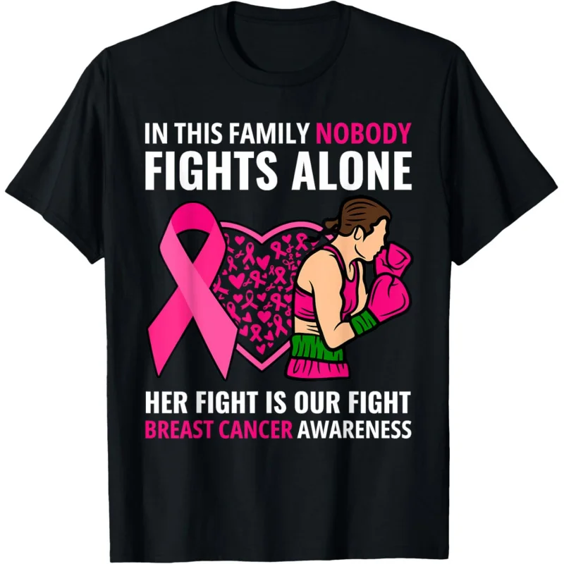 

October Pink Ribbon Women's Breast Cancer Meaningful Awareness and Prevention Theme Graphic Short Sleeve T-shirt