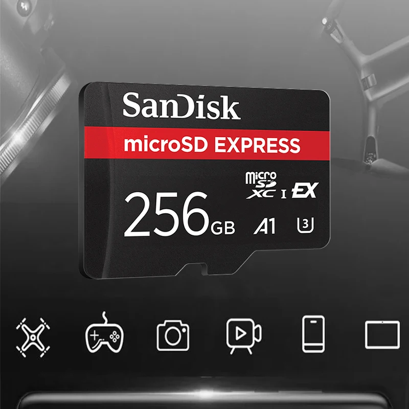 Original SanDisk microSD Express Card 256GB microSDXC Memory Card