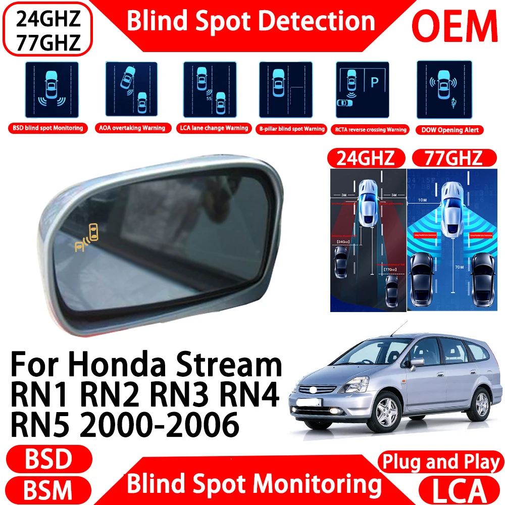 for Honda Stream RN1 RN2 RN3 RN4 RN5 2000-2006 OEM Blind Spot Assist Monitoring Detection System Millimeter Wave Radar Alert  ﻿