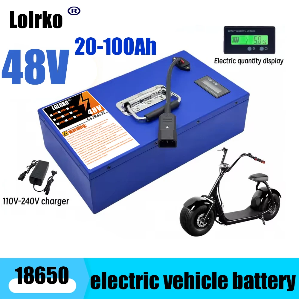 

48V100Ah Electric Scooter Lithium Battery18650 battery pack 48V Electric Scooter Electric Scooter Battery for motors below 3000W
