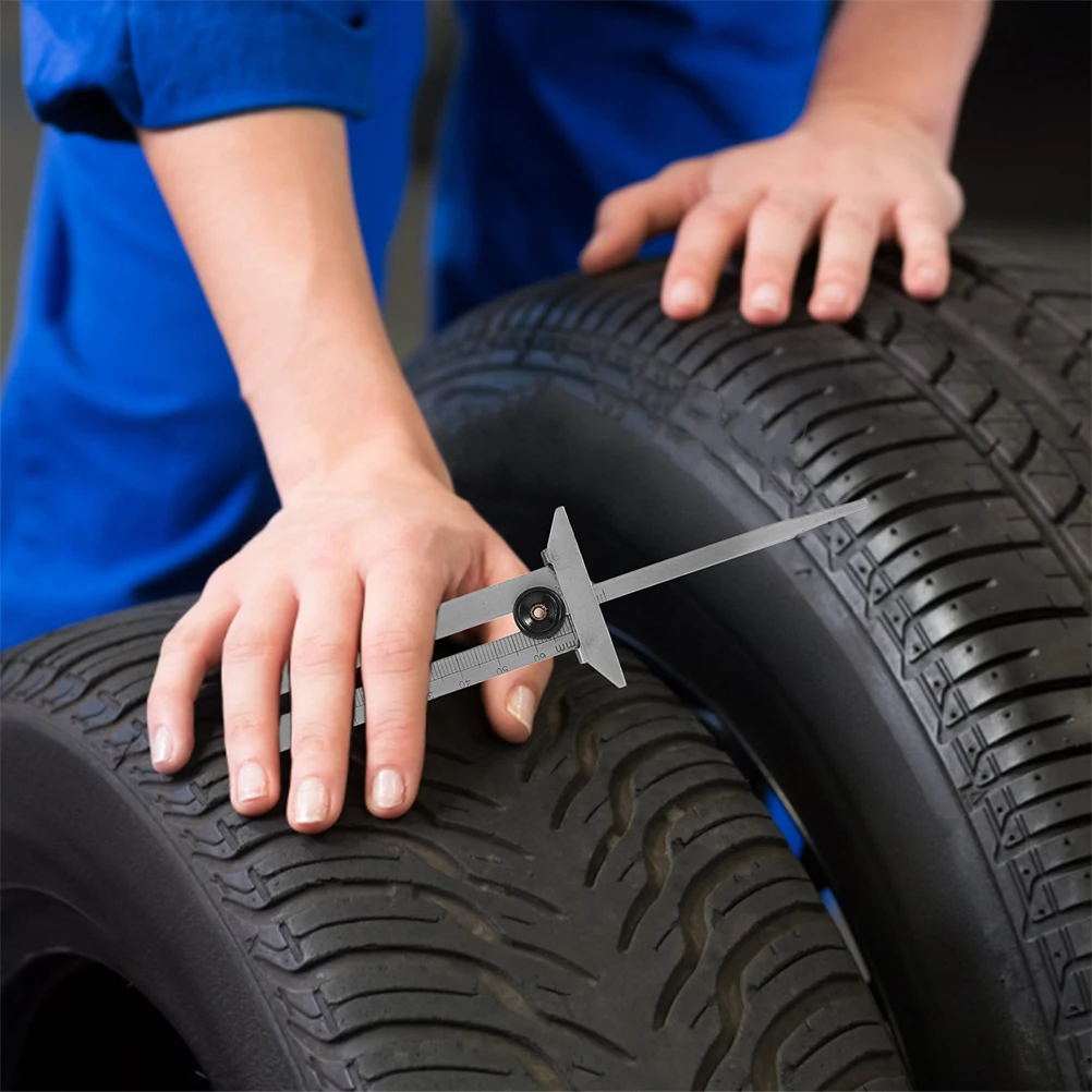 

2pcs Tire Tread Depth Gauge Ruler Accurate Measurer Tool Car Auto Thread 0 60mm Scale Range Non Slip Wear Resistant Maintenance