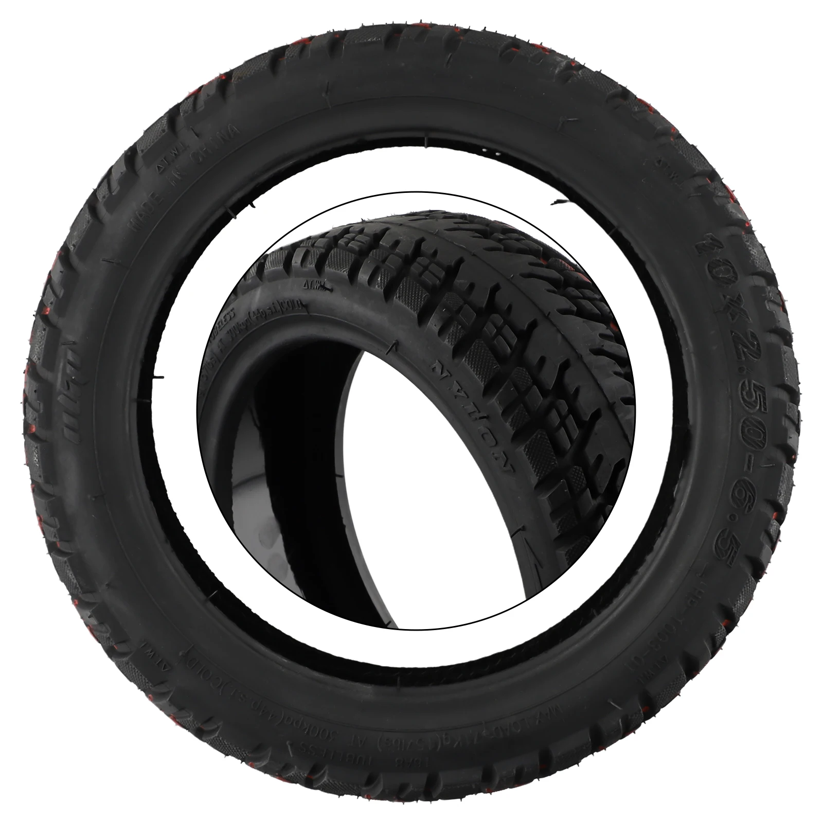 

Шина для электронного велосипеда, 10 дюймов, 10x2,50-6,5, 845G, электрический скутер для Ninebot Max G30, сменная резиновая саморемонтная бескамерная шина