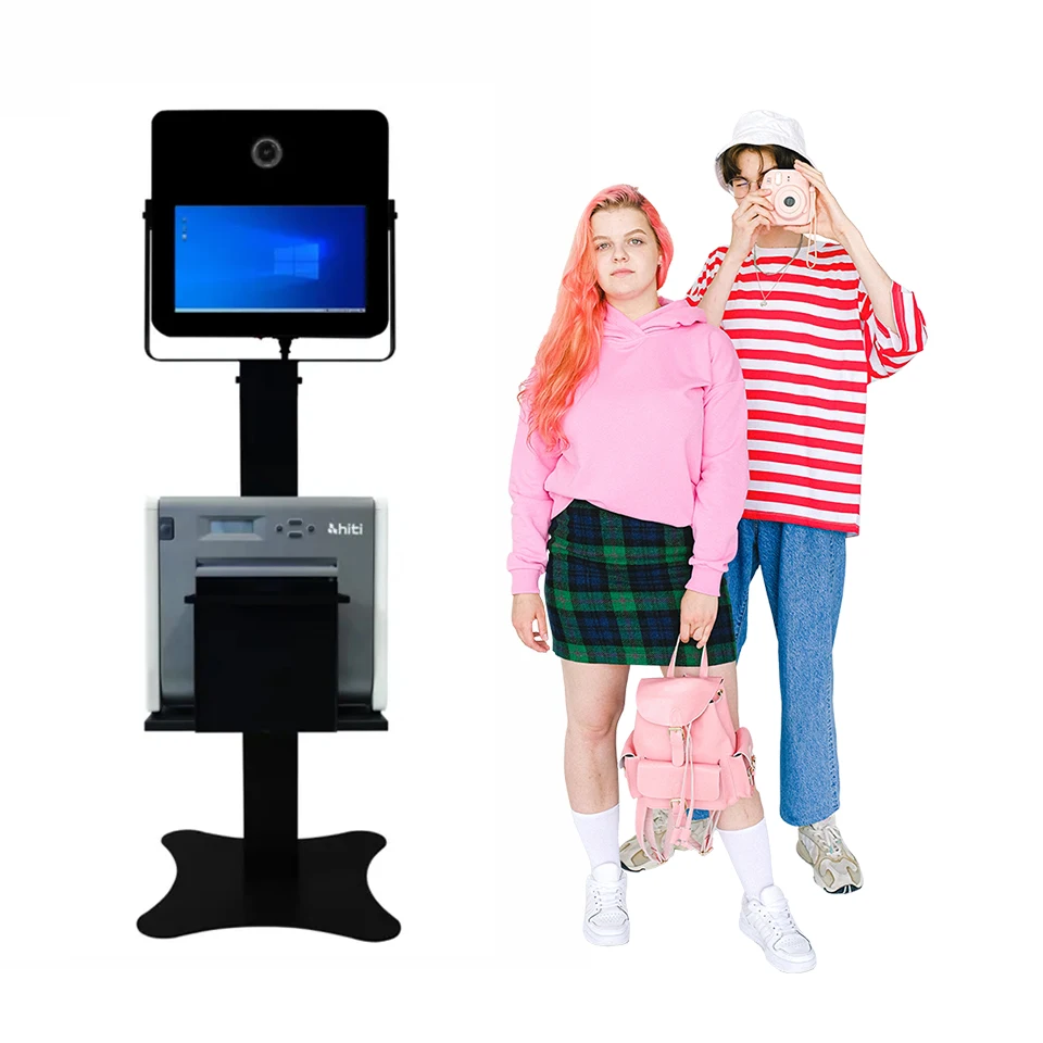 Oval Video Backdrop Air 2026 Selfie Camera Printer Infinity Self Box Portable Magic Mirror Photo Booth