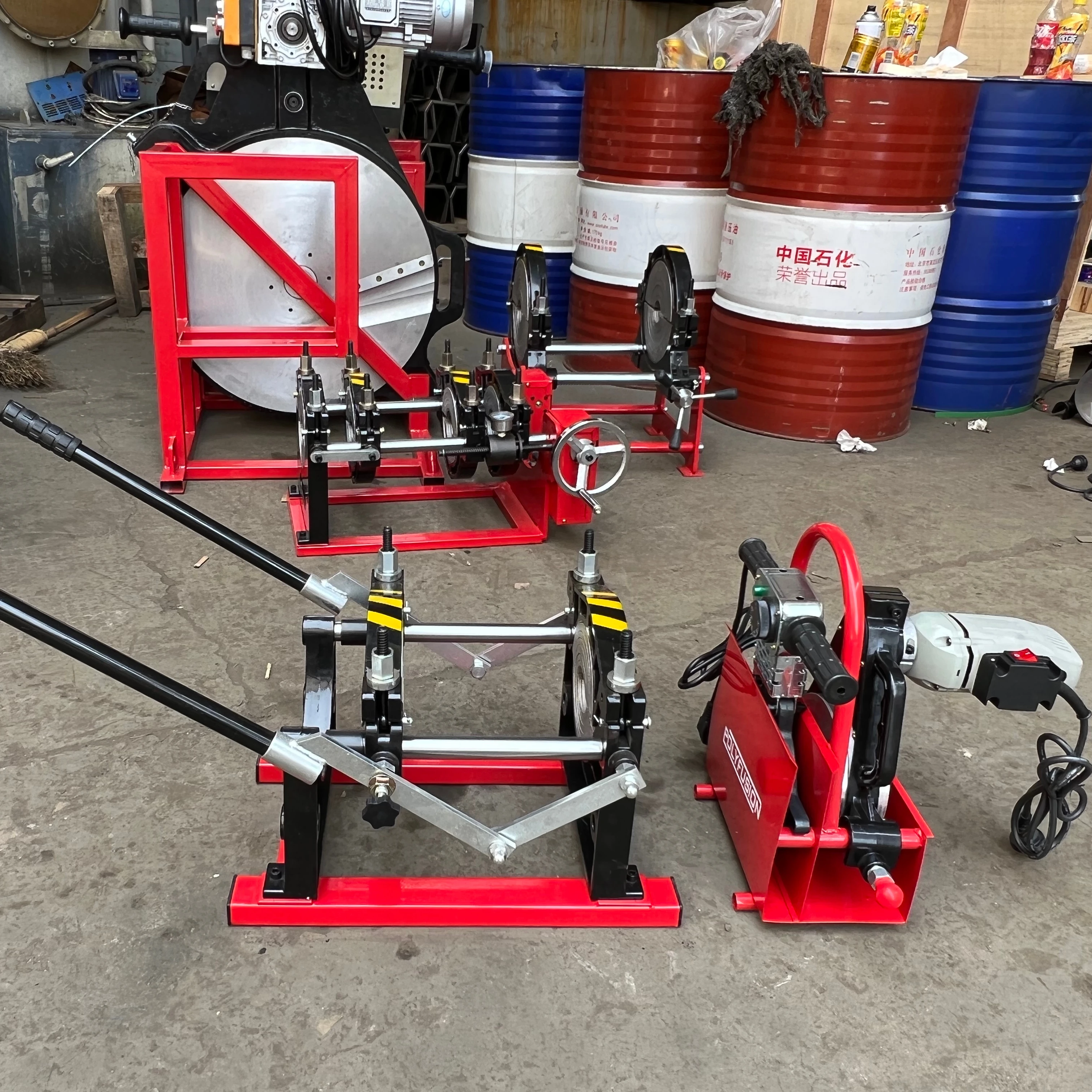 160mm Manual Equipment Pe Pipe Fusion Welder Thermofusion Machine Hand Push Plastic Pipe Butt fusion Welding Machine