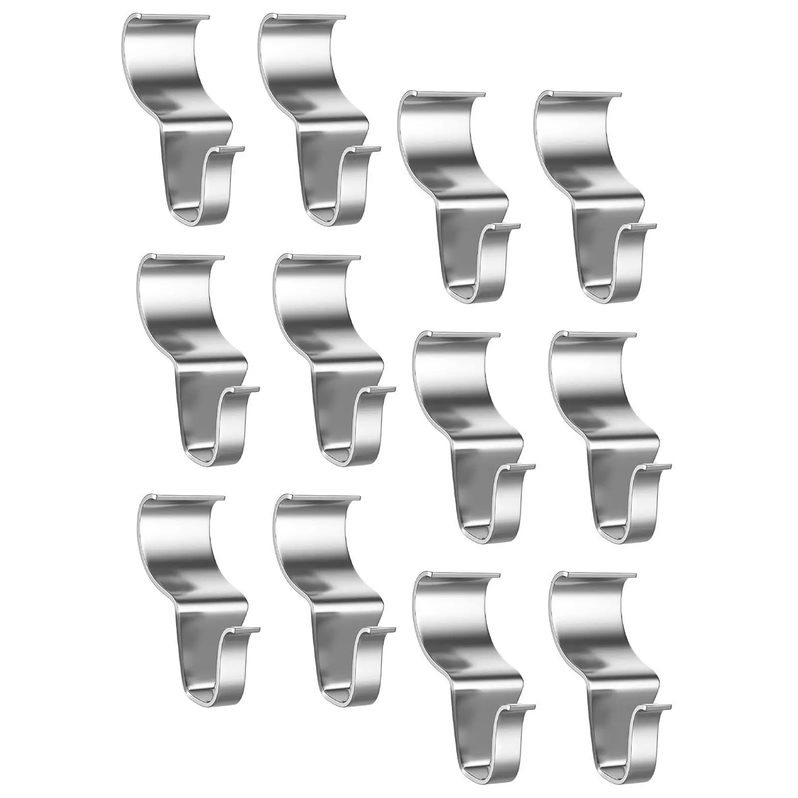 12Pcs Vinyl Siding Hooks Hangers Outdoor No Hole Needed Decors Heavy Duty Hanging Clips for Patio Fence Plants Holiday Festival