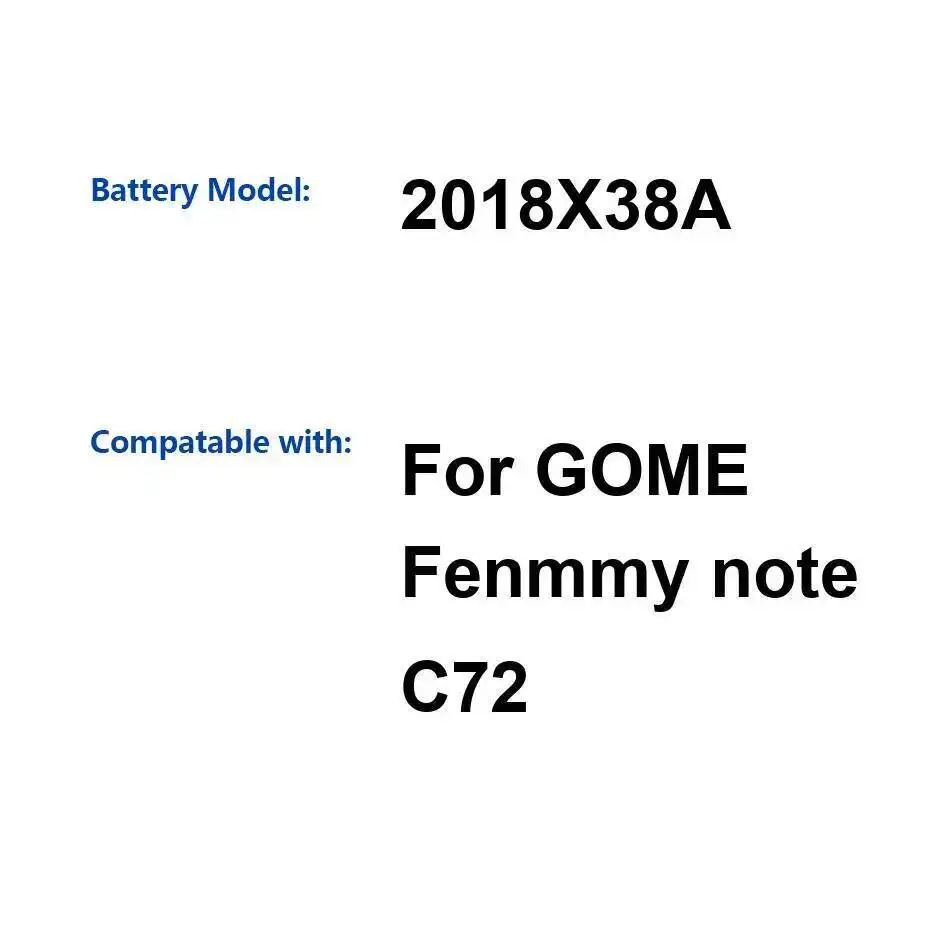 

Аккумулятор мобильного телефона 3500 мАч большой емкости 2018X38A для Gome Fenmmy Note C72